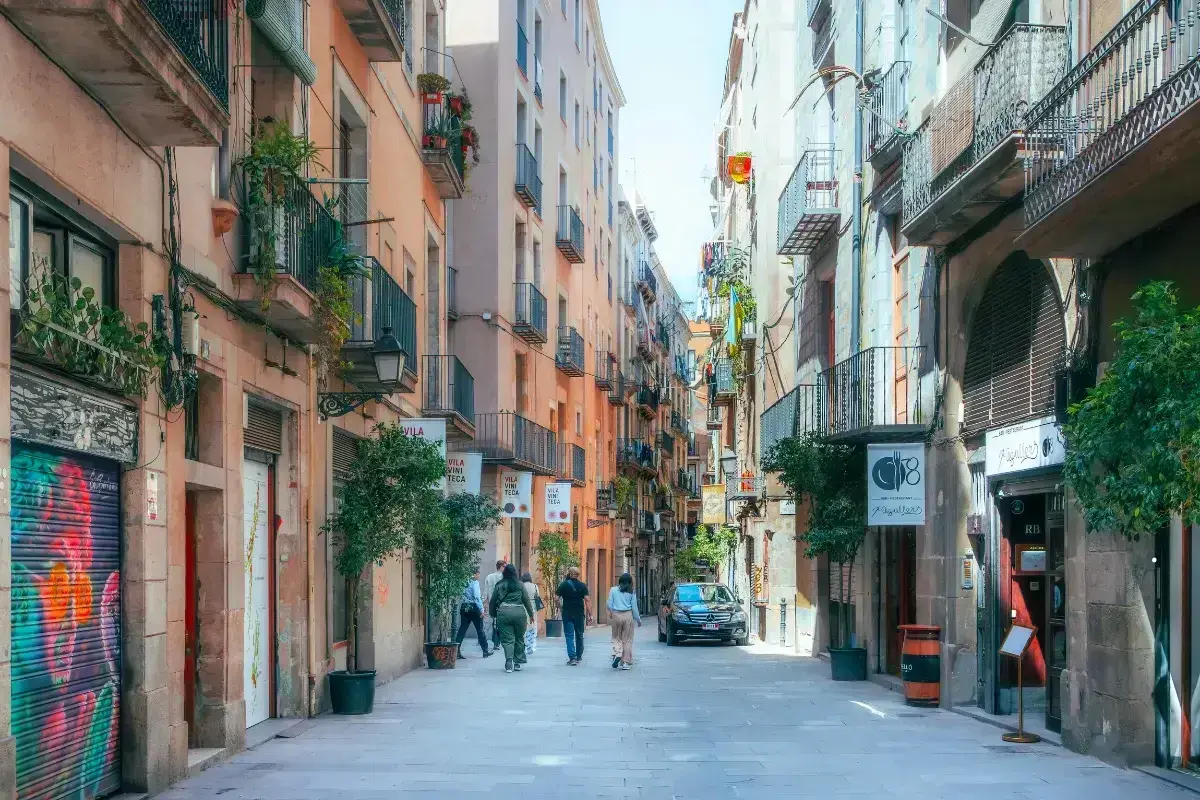 Plaça del Sol en el barrio de Gràcia, Barcelona