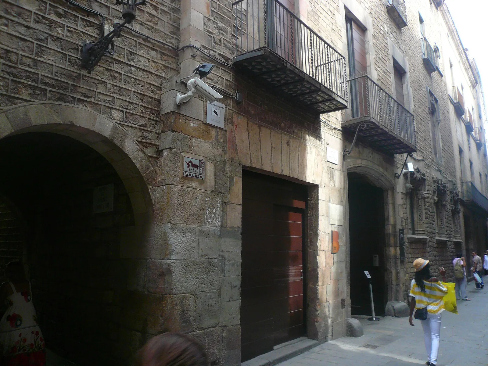Fachada del Palau Berenguer d'Aguilar, sede del Museu Picasso, en el carrer de Montcada