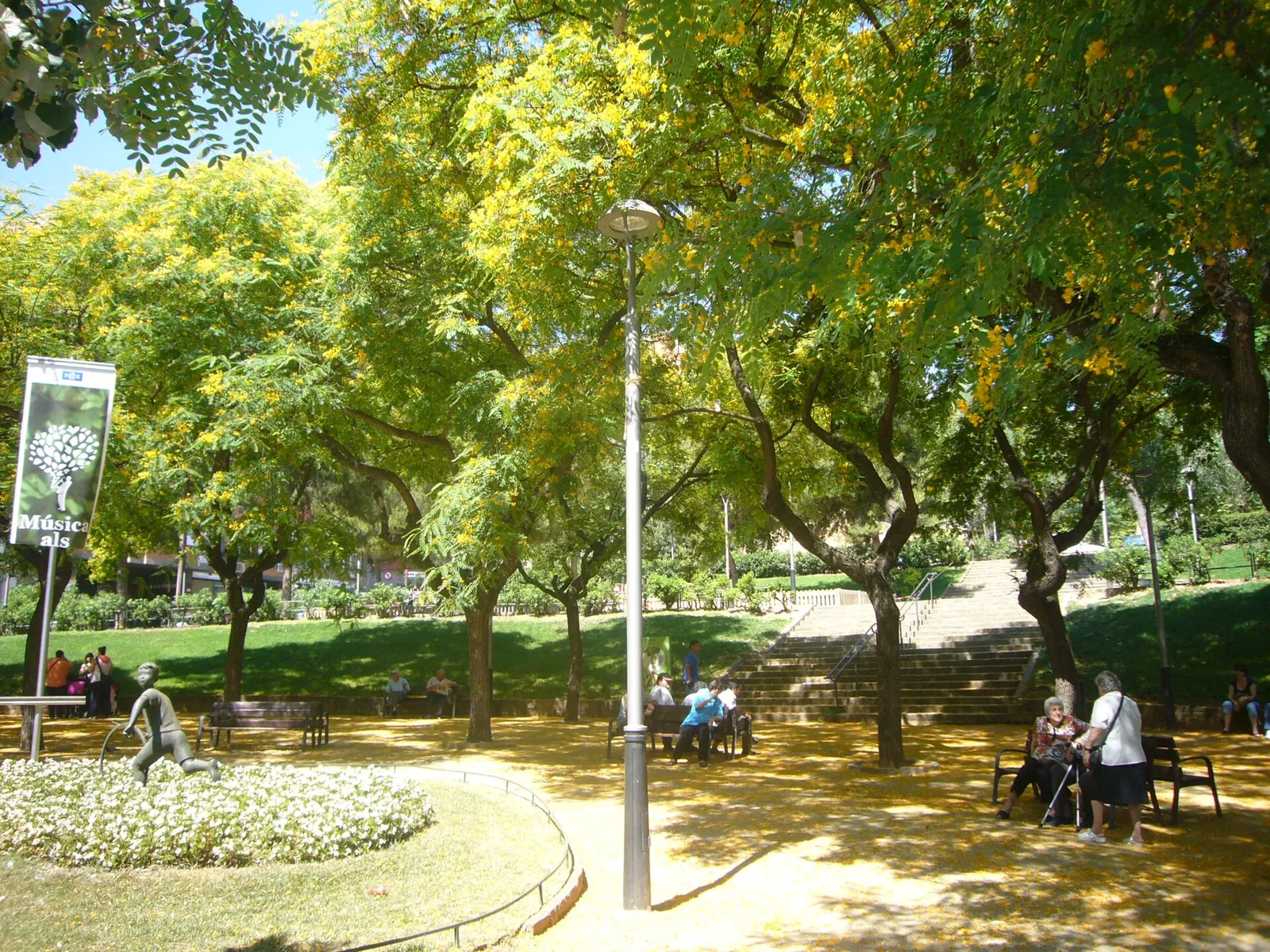 Paseo arbolado del Parc del Guinardó