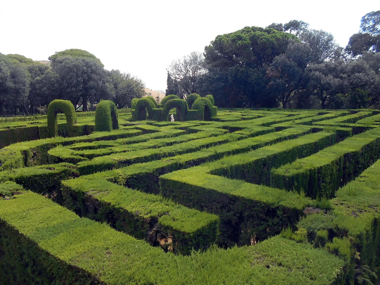 Laberinto de cipreses del Parc del Laberint d'Horta
